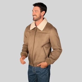 Foto 3 | Chamarra Biker Para Hombre Greenlander De Gamuza Con Forro Polar
