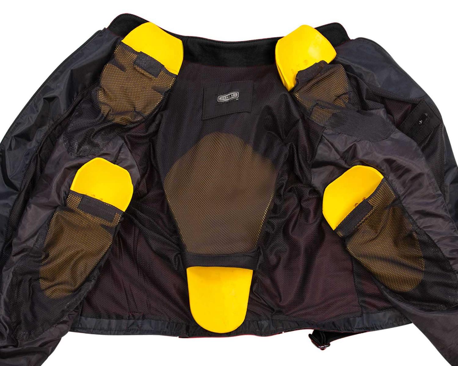 Foto 4 pulgar | Chamarra Motociclista Impermeable Hombre Protectores Wkl 1985 Negro/ Gris