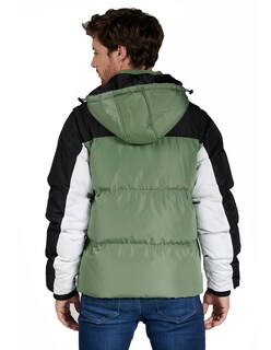Foto 2 | Chamarra Chaleco Casual Para Hombre 2 En 1 Generra 128410 Verde