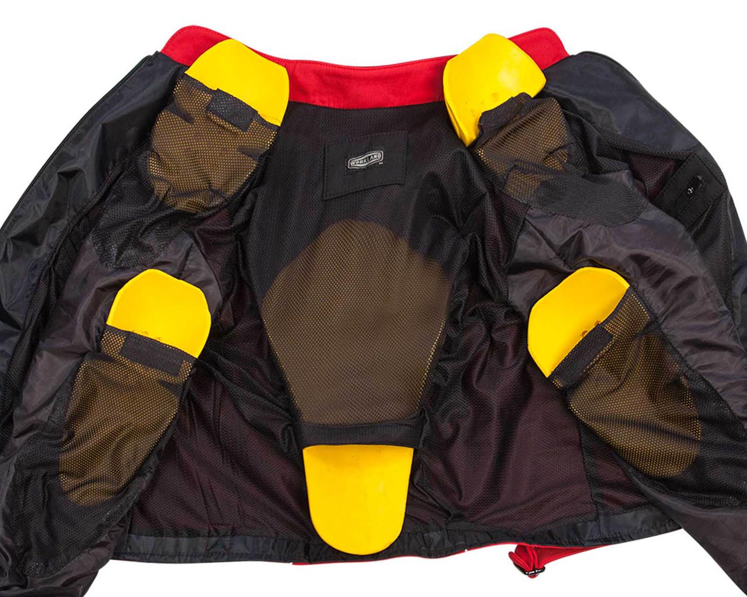 Foto 4 pulgar | Chamarra Motociclista Impermeable Hombre Protectores Wkl 1985 color Rojo