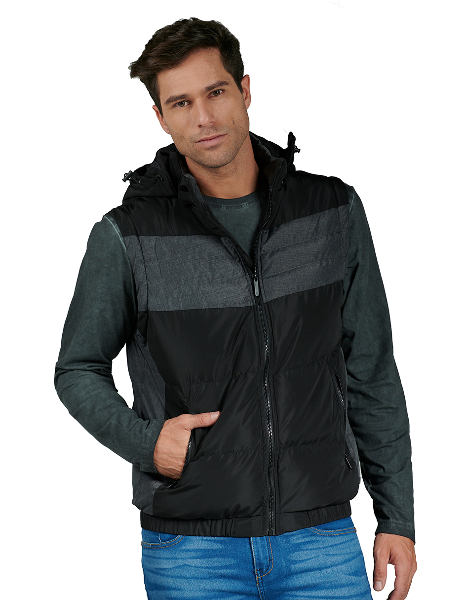 Foto 2 pulgar | Chamarra Chaleco Casual Para Hombre 2 En 1 Generra 128411