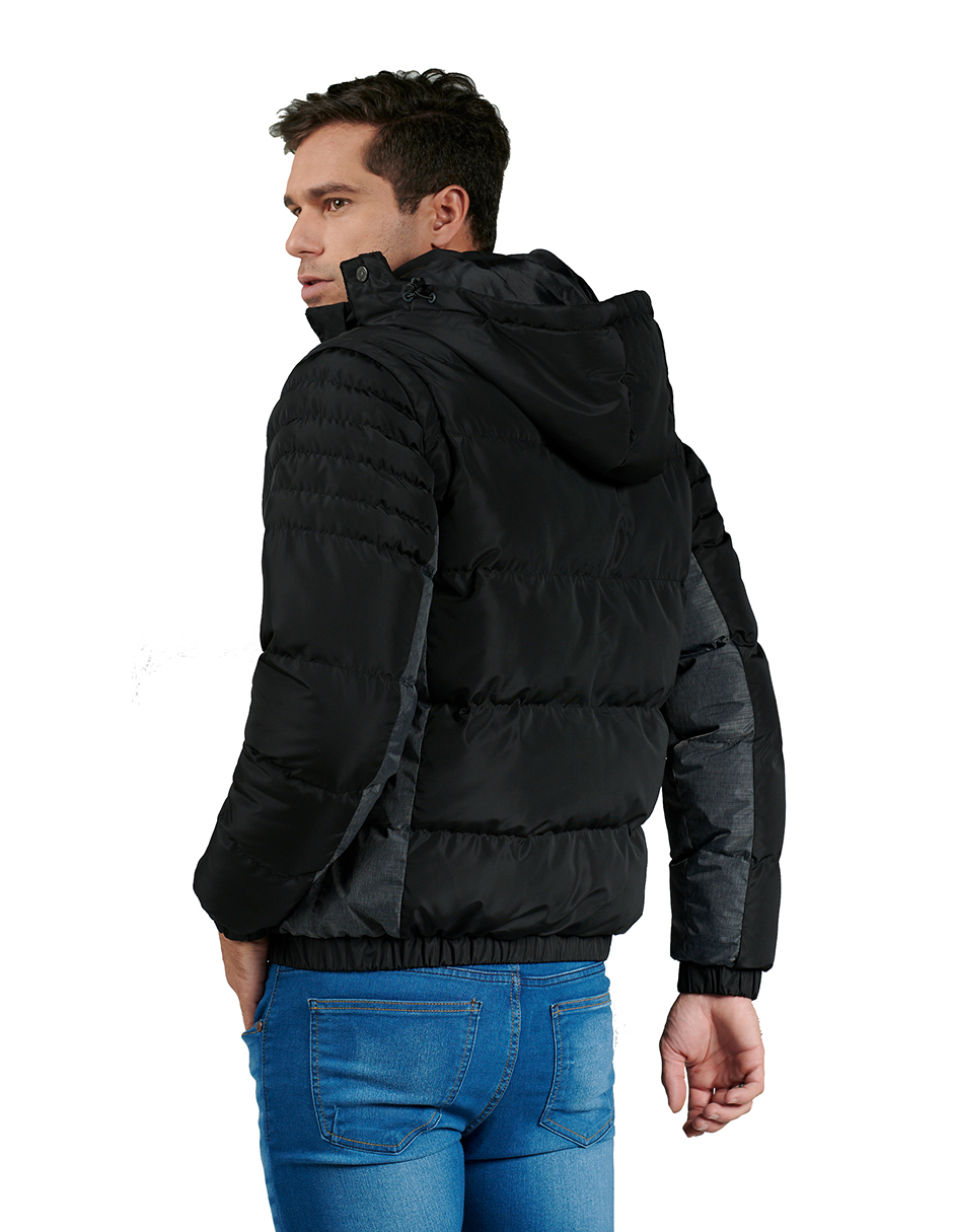 Foto 2 | Chamarra Chaleco Casual Para Hombre 2 En 1 Generra 128411