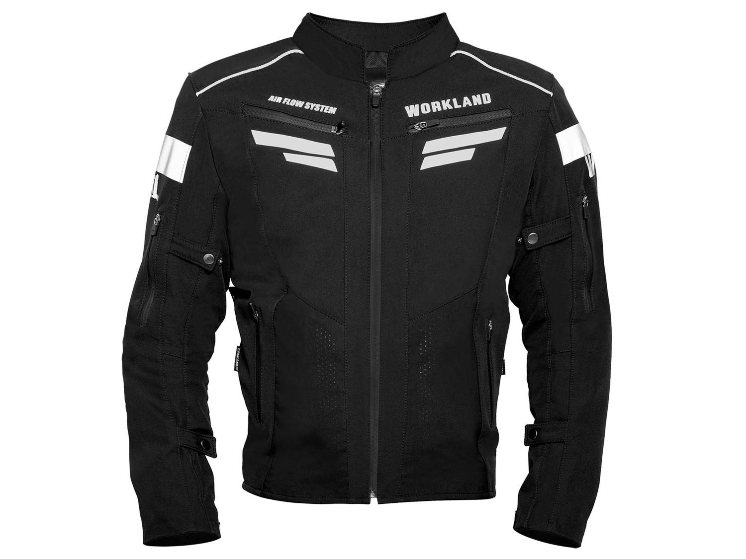 Chamarra Motociclista Impermeable Hombre Protectores Wkl 1985 Negro