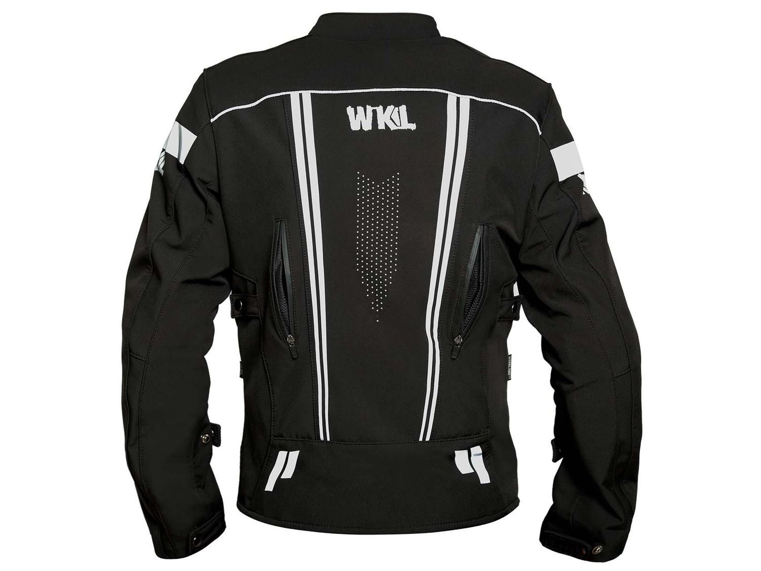 Foto 2 | Chamarra Motociclista Impermeable Hombre Protectores Wkl 1985 Negro