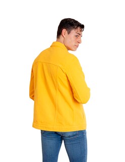 Foto 2 | Chamarra Indicum Denim Amarello Slim Fit color Amarillo para Hombre