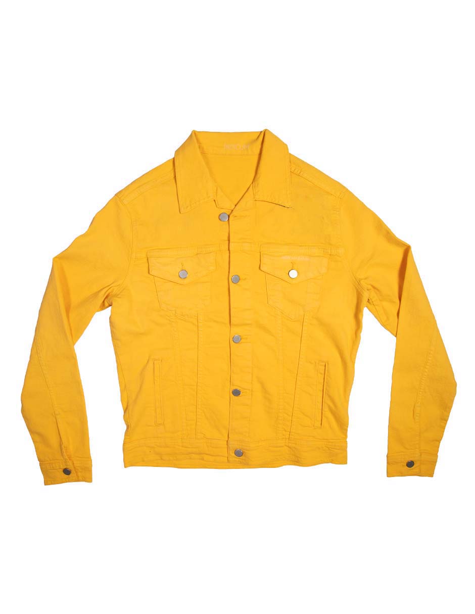 Foto 6 pulgar | Chamarra Indicum Denim Amarello Slim Fit color Amarillo para Hombre