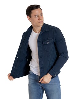 Foto 2 | Chamarra Indicum Denim Ocean Slim Fit color Azul para Hombre