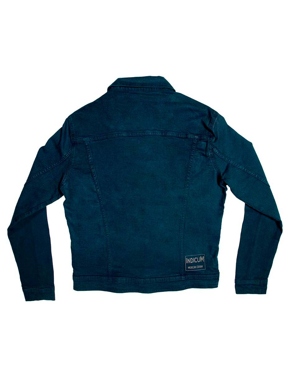 Foto 6 | Chamarra Indicum Denim Ocean Slim Fit color Azul para Hombre