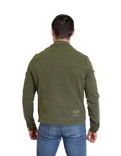Foto 2 | Chamarra Indicum Denim Green Slim Fit color Verde para Hombre