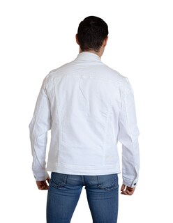 Foto 2 | Chamarra Indicum Denim Pale Slim Fit Blanca para Hombre