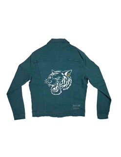 Foto 5 | Chamarra Indicum Denim color Verde para Hombre