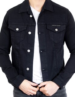 Foto 4 | Chamarra Indicum Denim color Negro para Hombre