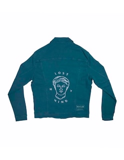 Foto 5 | Chamarra Indicum Denim color Verde para Hombre