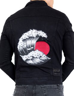 Foto 3 | Chamarra De Mezclilla Indicum Ola Slim Fit Color Negro
