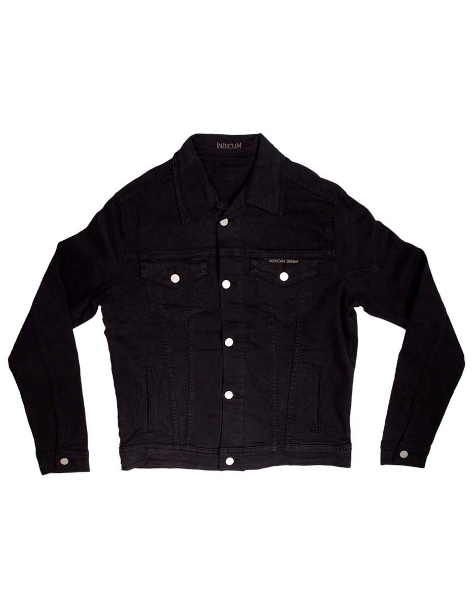 Foto 7 pulgar | Chamarra Indicum Denim color Negro para Hombre