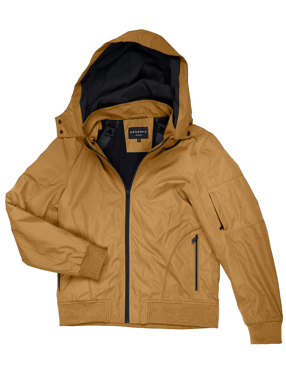 Foto 4 | Chamarra Convertible En Mochila color Marrón para Hombre Generra 228406