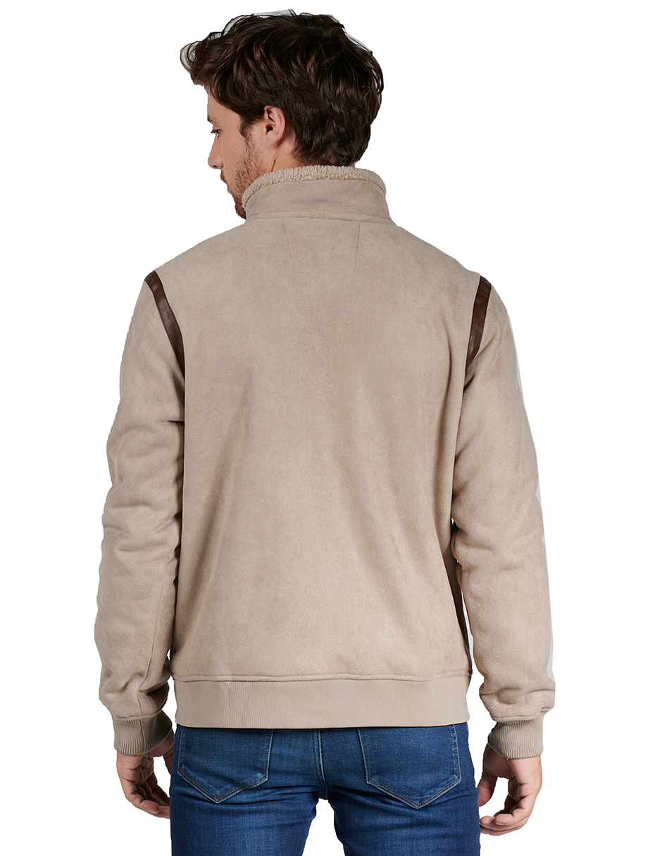 Foto 2 | Chamarra Casual Generra 228404 color Beige para Hombre