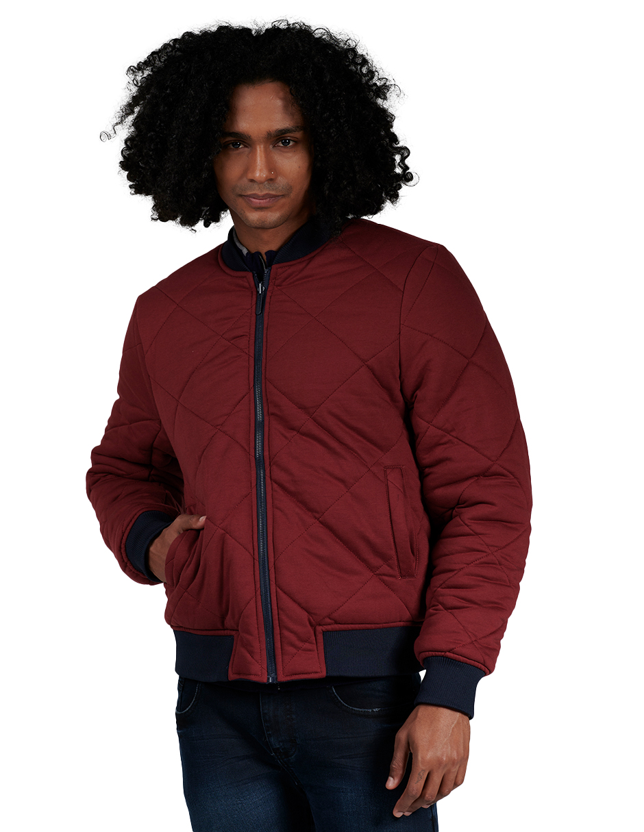 Foto 2 pulgar | Chamarra tipo Bomber Generra Reversible Rojo/Azul para Hombre