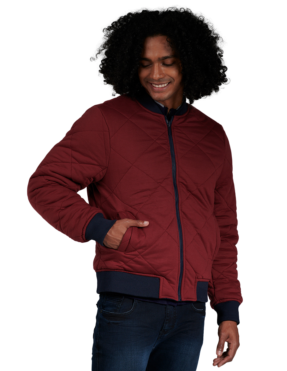 Foto 4 pulgar | Chamarra tipo Bomber Generra Reversible Rojo/Azul para Hombre