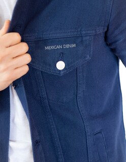 Foto 4 | Chamarra de Mezclilla Indicum Denim Stallion color Azul Slim Fit