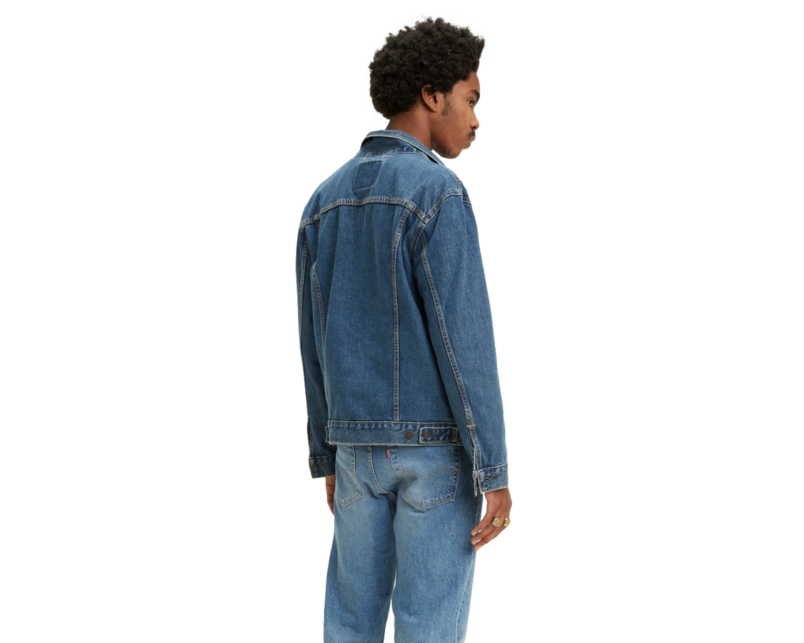 Foto 4 pulgar | Chamarra Trucker de Mezclilla Levi's 72334-0130 color Azul