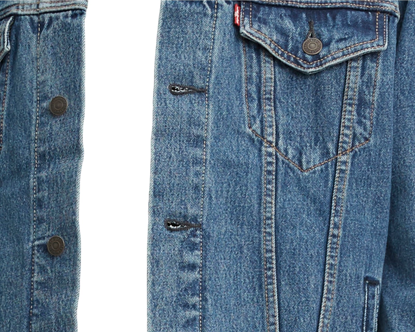 Foto 6 pulgar | Chamarra Trucker de Mezclilla Levi's 72334-0130 color Azul