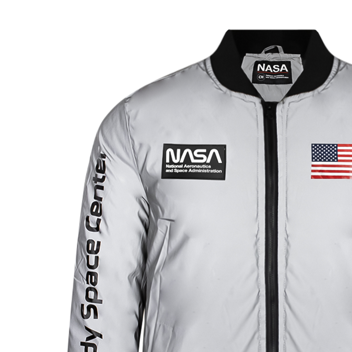 Foto 4 | Chamarra Nasa color Gris para Hombre