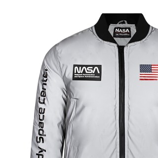 Foto 5 | Chamarra Nasa color Gris para Hombre