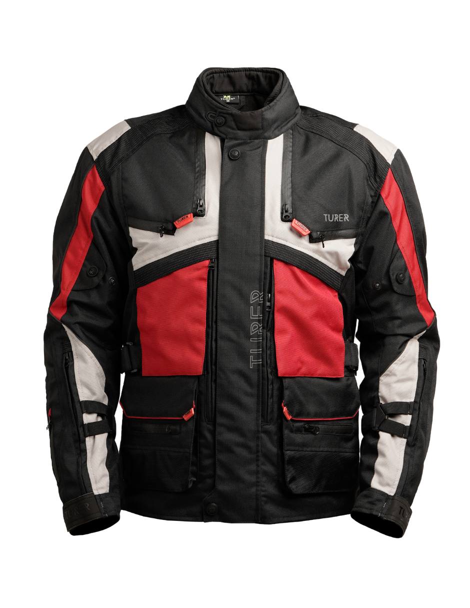 Foto 2 pulgar | Chamarra para Motociclista Turer Negra Impermeable 4 Estaciones