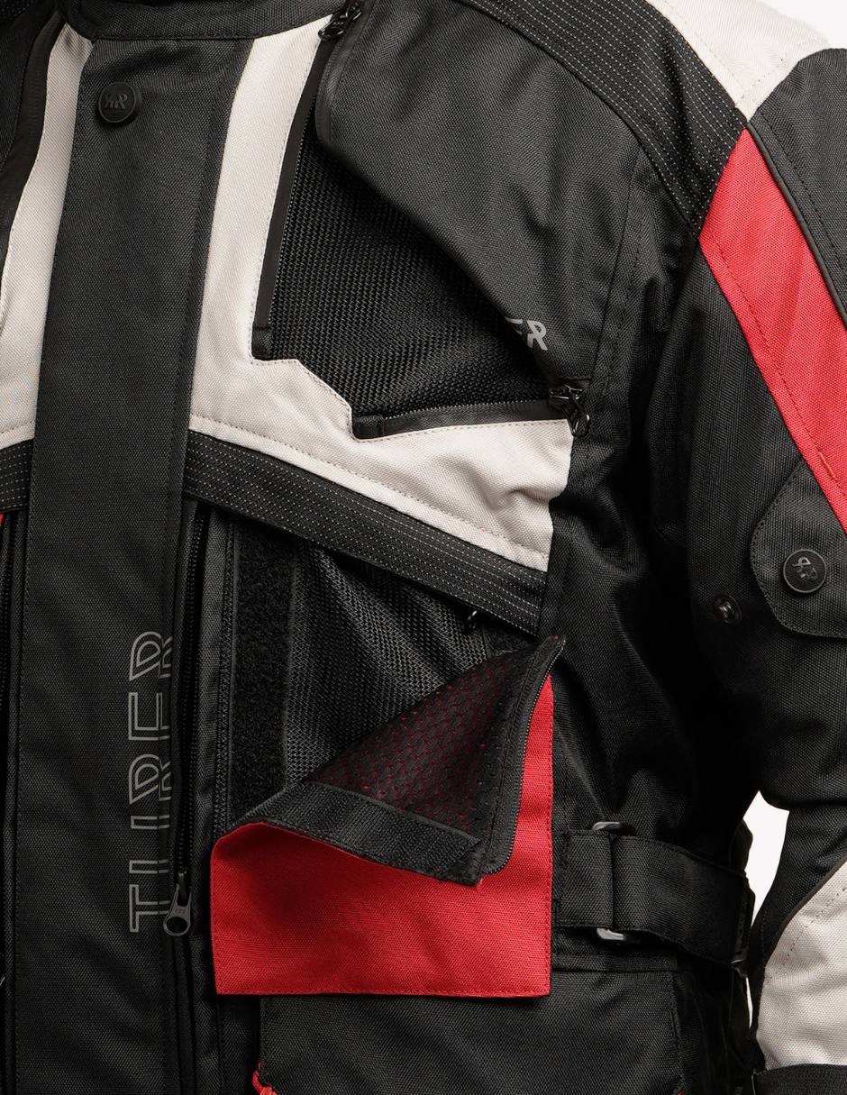 Foto 4 pulgar | Chamarra para Motociclista Turer Negra Impermeable 4 Estaciones