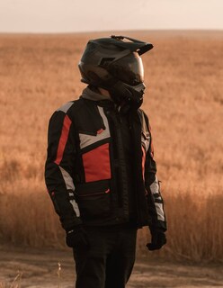 Foto 5 | Chamarra para Motociclista Turer Negra Impermeable 4 Estaciones