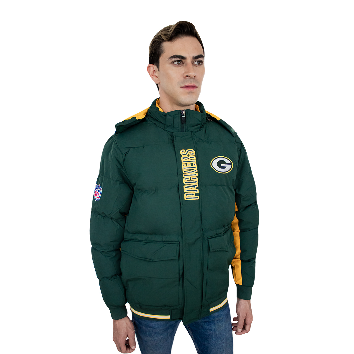 Chamarra Para Caballero Green Bay Packers Marca Nfl 100% Original