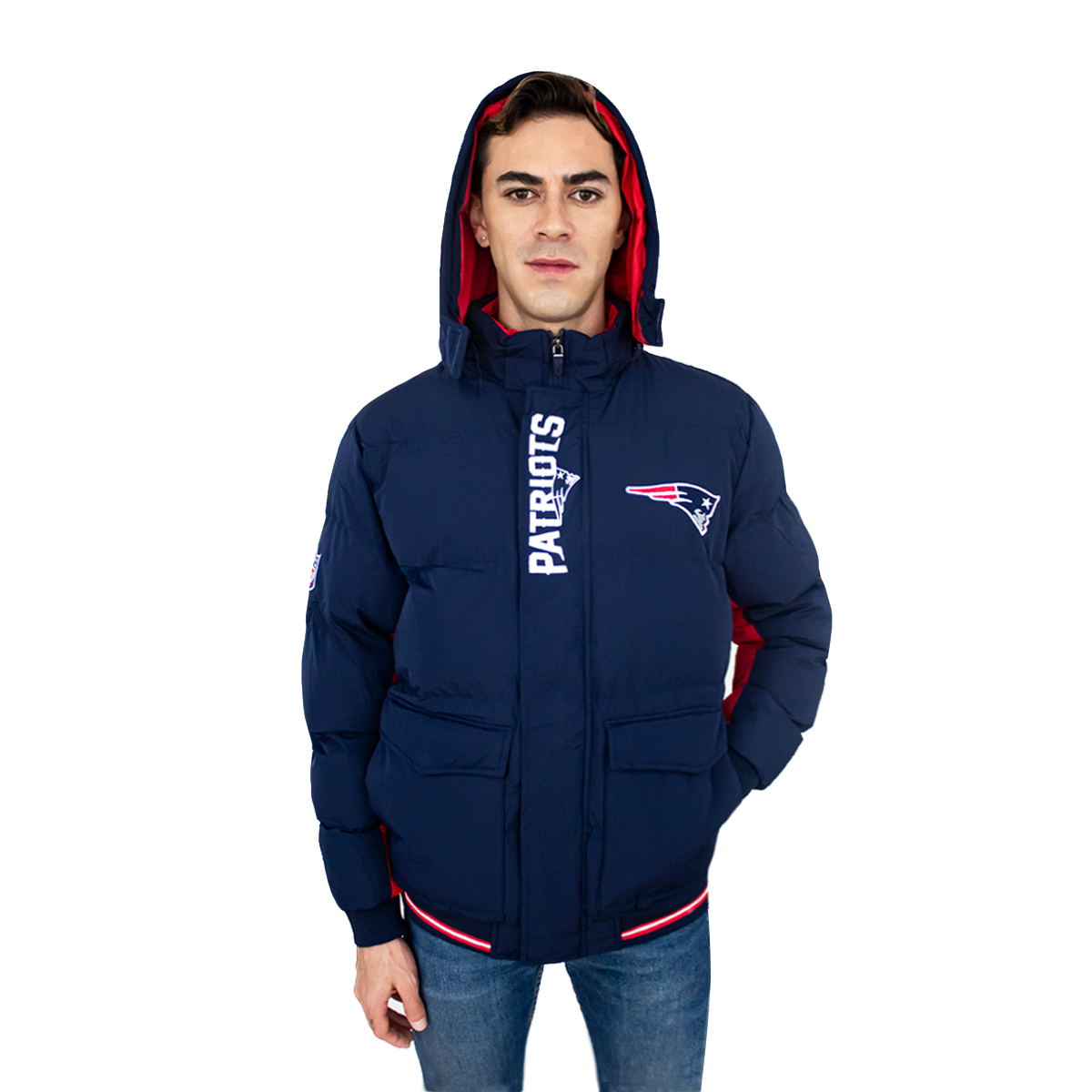 Foto 4 pulgar | Chamarra para Caballero New England Patriots NFL Original