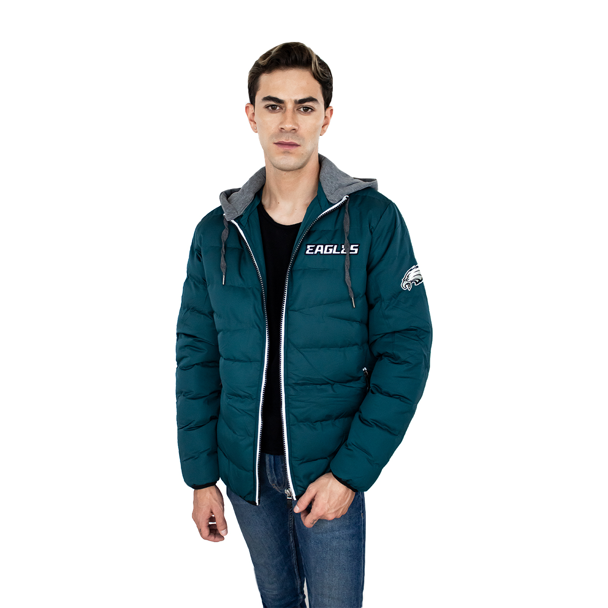 Foto 2 pulgar | Chamarra Nfl Philadelphia Eagles color Verde para Hombre