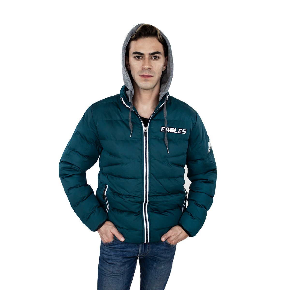 Foto 4 pulgar | Chamarra Nfl Philadelphia Eagles color Verde para Hombre