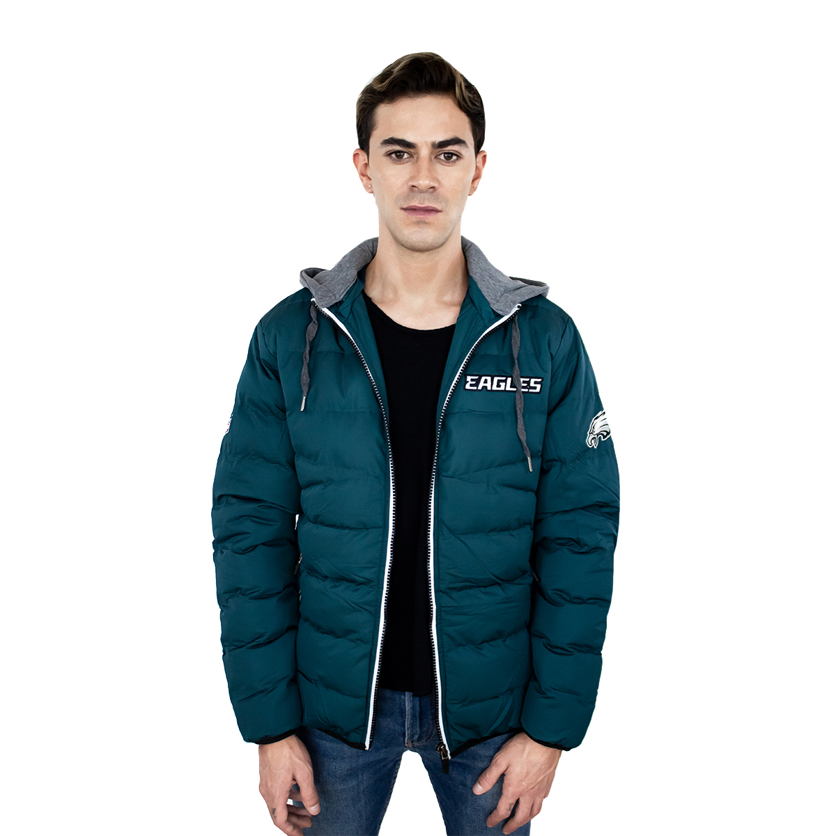 Foto 7 pulgar | Chamarra Nfl Philadelphia Eagles color Verde para Hombre