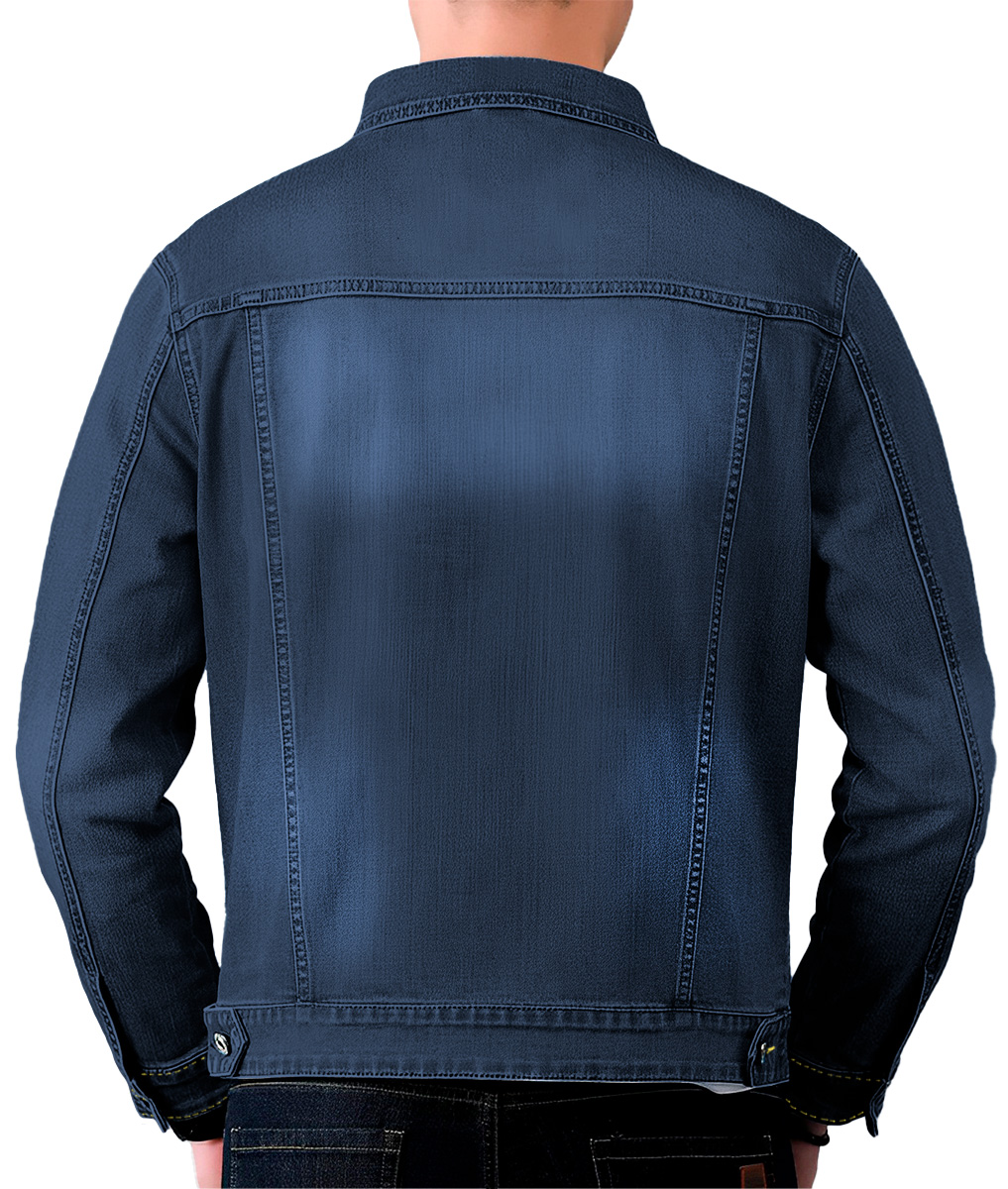 Foto 4 pulgar | Chamarra de Mezclilla Shendy Vendy con Bolsillos Denim Azul para Hombre