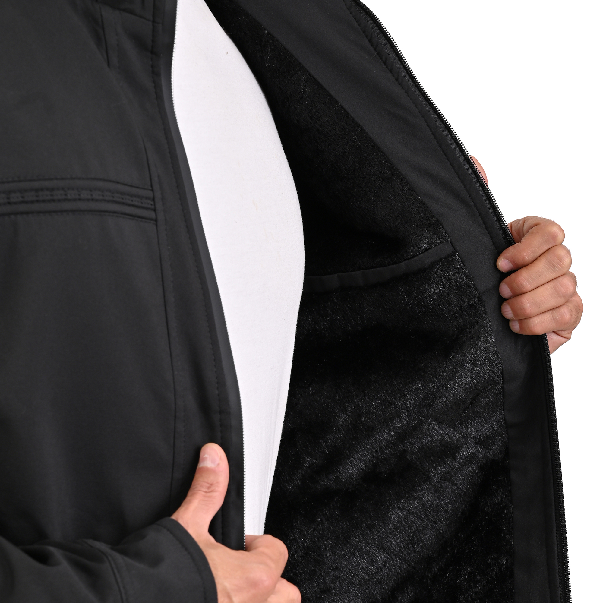Foto 7 pulgar | Chamarra Vasarelli Negra para Hombre