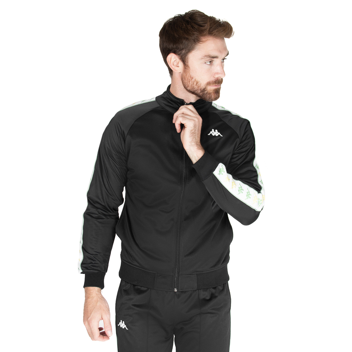 Foto 6 pulgar | Chamarra Kappa color Negro para Hombre