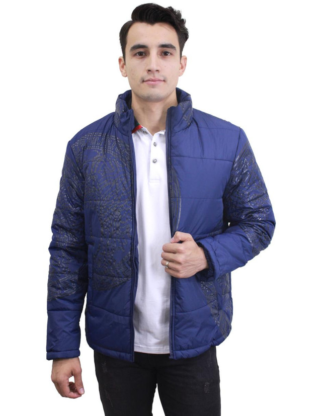 Chamarra Moderno Azul para Hombre