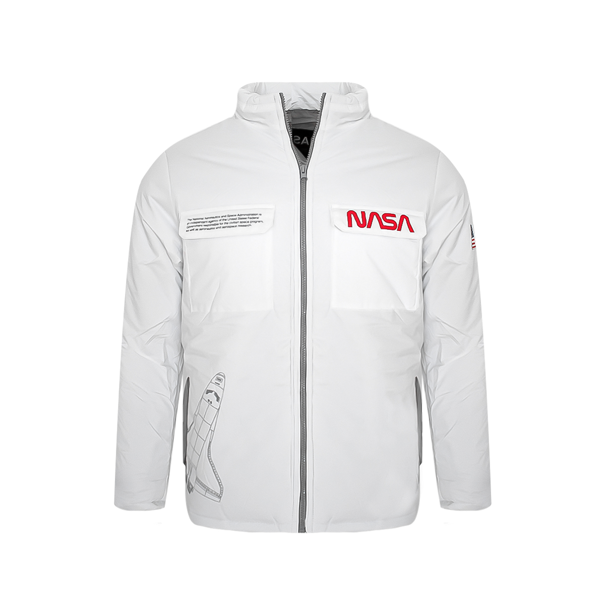 Chamarra Nasa Blanco para Hombre