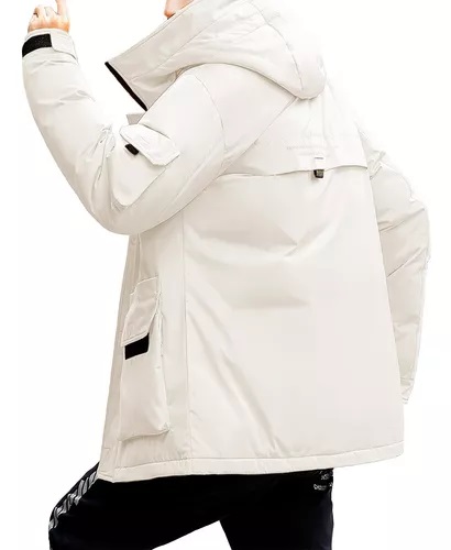 Foto 3 | Chamarra Shendy Vendy Beige con Capucha Unisex