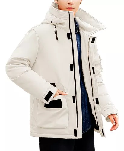 Foto 4 | Chamarra Shendy Vendy Beige con Capucha Unisex
