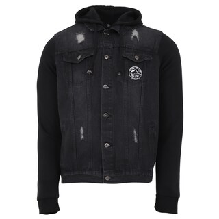 Foto 5 | Chamarra Pallpall Trucker Mezclilla Para Hombre Negra Talla M