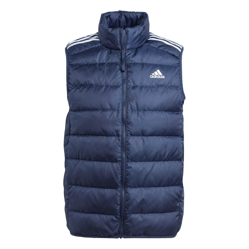 Chaleco Térmico Ligero Adidas Essentials 3 Franjas Azul para Hombre