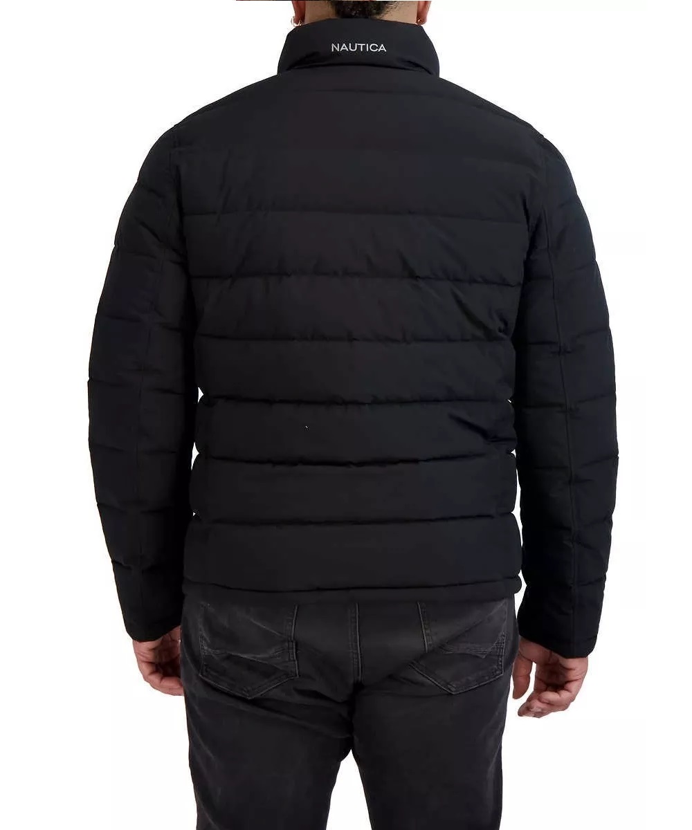 Foto 4 pulgar | Chamarra Náutica Puffer Acolchada Negro para Hombre