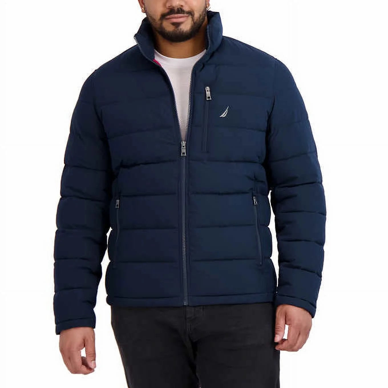 Foto 5 pulgar | Chamarra Náutica Puffer Acolchada Azul para Hombre