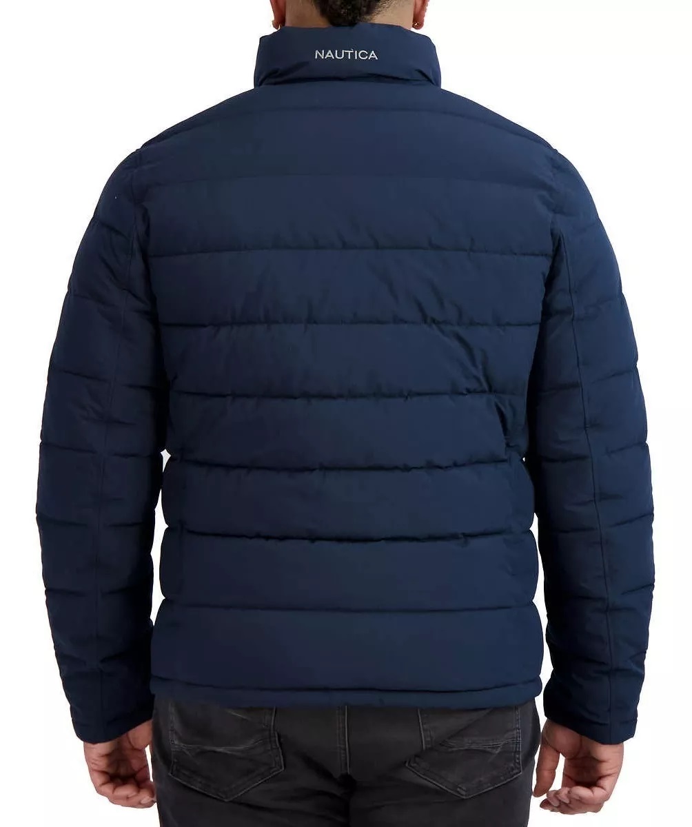 Foto 6 pulgar | Chamarra Náutica Puffer Acolchada Azul para Hombre