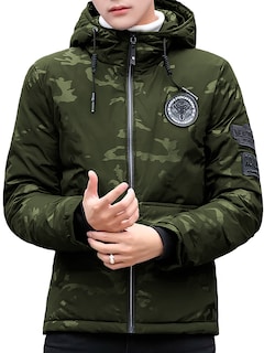 Foto 4 | Chamarra Chaqueta Casual De Calidad Premium Verde Chico para Hombre