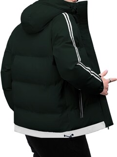Foto 4 | Chamarra Térmica De Invierno King B Con Capucha Verde para Hombre